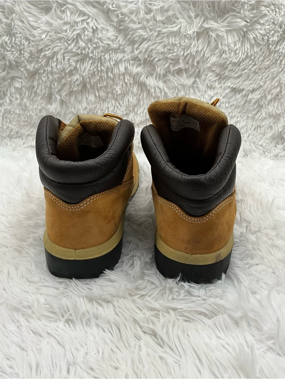 Timberland Men's Wheat/Tan Work Boots with Gold Hardware